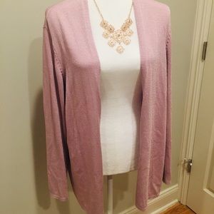 Eileen Fisher purple cardigan